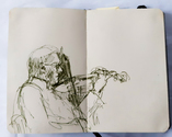 Birmingham Violinist - Sketchbook - A6