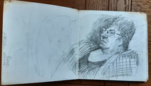 Egloskerry - Jennifer Resting - Sketchbook Small Square