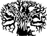 Blowing My Own Trumpet - Logo - Black And White