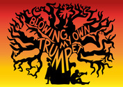 Blowing My Own Trumpet - Logo - Black Tree Gradient